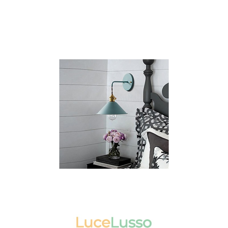 Mini dimensioni semplice industriale testa lampadine lampada da parete vintage retrò villaggio metallo applique da parete lampada da parete corridoio