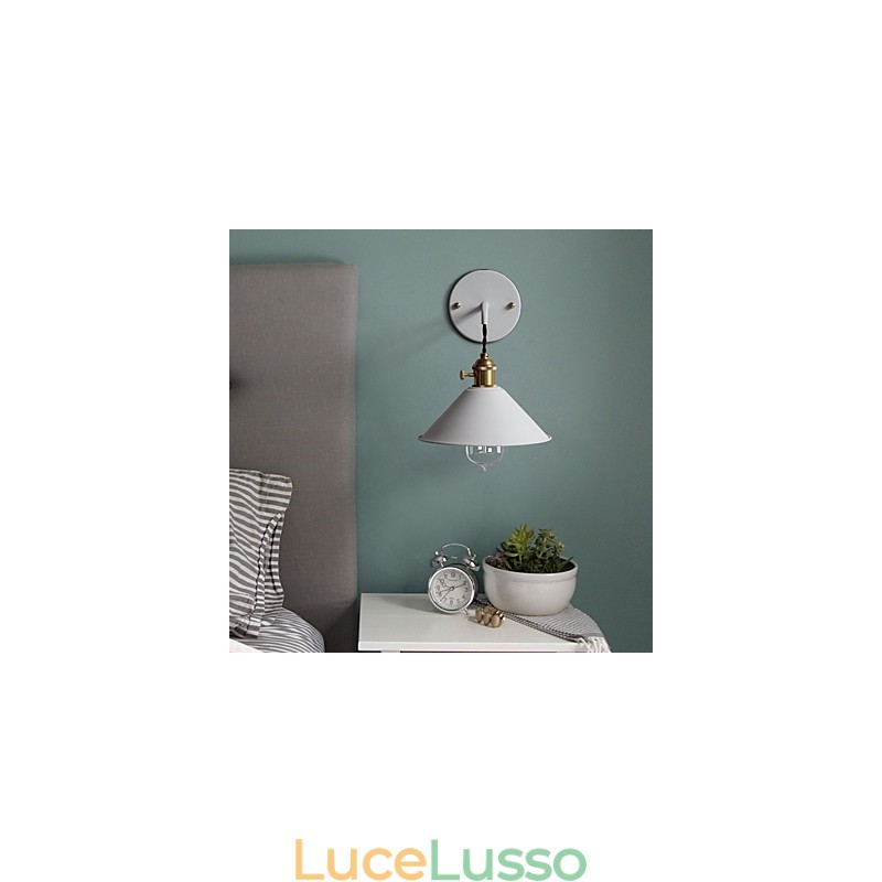 Mini dimensioni semplice industriale testa lampadine lampada da parete vintage retrò villaggio metallo applique da parete lampada da parete corridoio