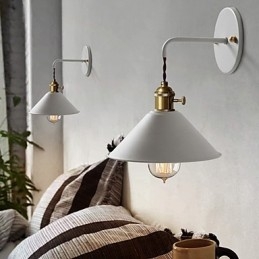 Mini dimensioni semplice industriale testa lampadine lampada da parete vintage retrò villaggio metallo applique da parete lampada da parete corridoio