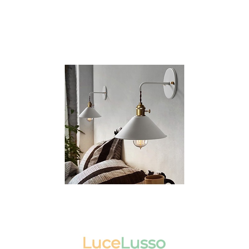 Mini dimensioni semplice industriale testa lampadine lampada da parete vintage retrò villaggio metallo applique da parete lampada da parete corridoio