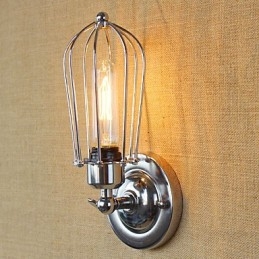 Semplice caratteristica di placcatura galvanica retrò vintage country per applique da parete con luce ambientale in stile mini