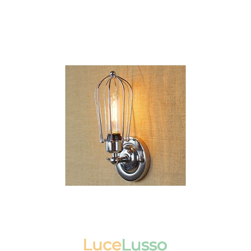Semplice caratteristica di placcatura galvanica retrò vintage country per applique da parete con luce ambientale in stile mini