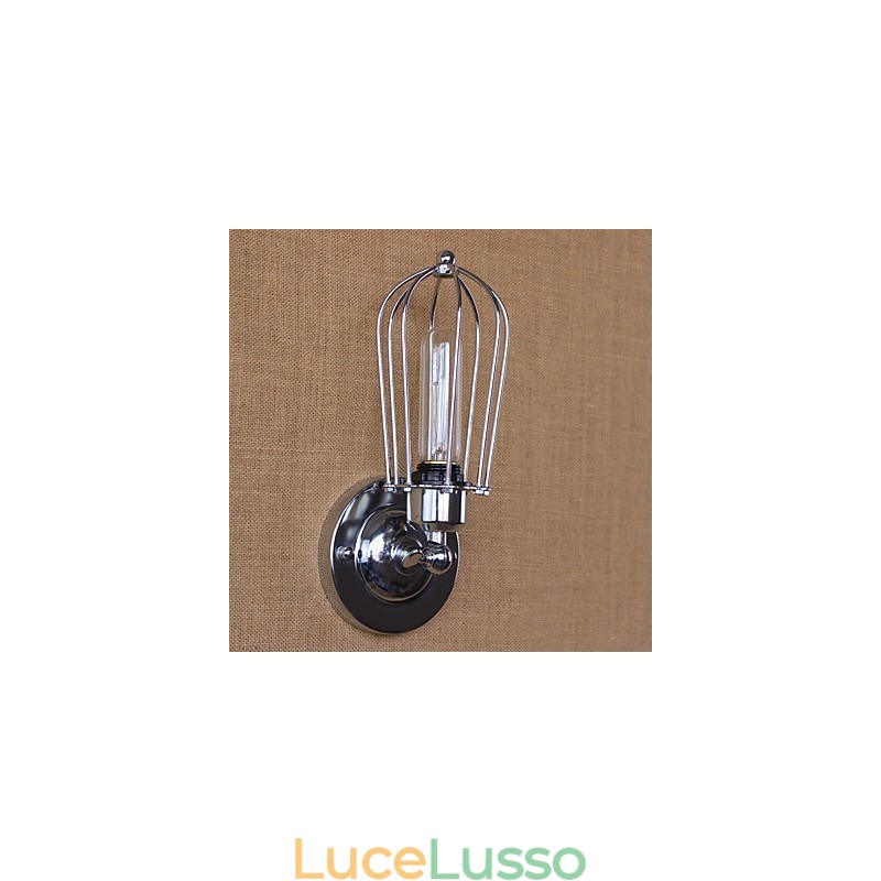 Semplice caratteristica di placcatura galvanica retrò vintage country per applique da parete con luce ambientale in stile mini