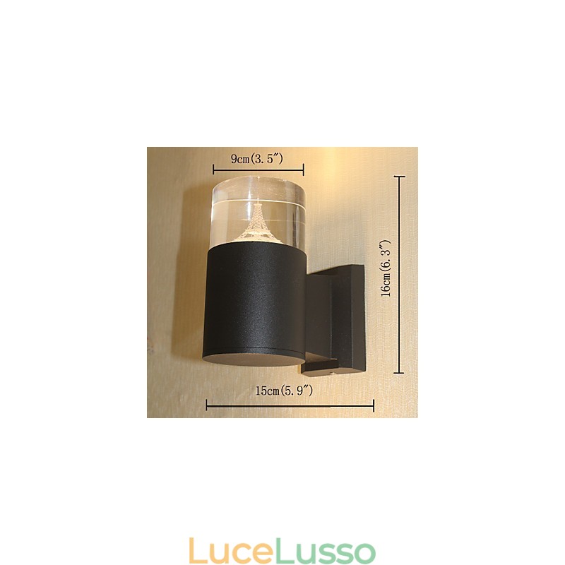 Semplice funzione integrata per applique da parete con luce ambientale