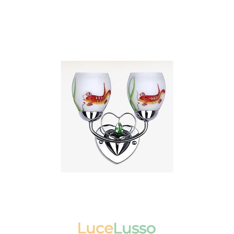 Semplice altra caratteristica per applique da parete con luce ambientale in cristallo
