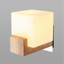 Semplice novità Country Feature per la protezione degli occhi Luce ambientale Applique da parete Lampada da parete Semplice lampada da comodino per camera da letto