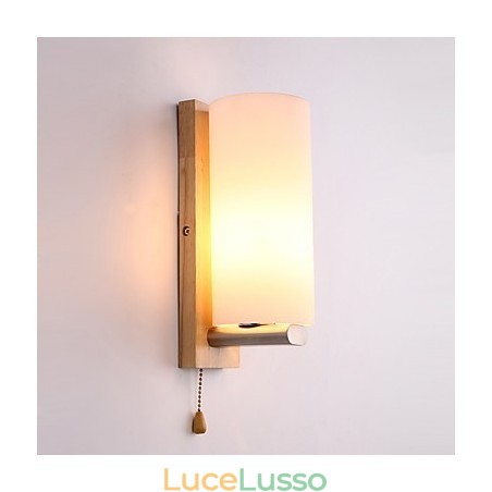 Novità Country Feature per Mini Style Protezione degli occhi Luce ambientale Applique da parete Lampada da parete Lampada da comodino in legno di ceppo Novità Country Feature per Mini Style Protezione degli occhi Luce ambientale Applique da parete Lampada da parete Lampada da comodino in legno di ceppo