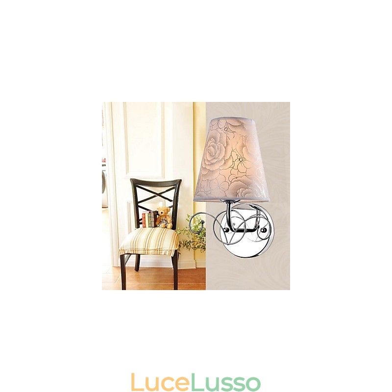 Applique da parete moderne e contemporanee con caratteristica elettroplaccata, luce da parete