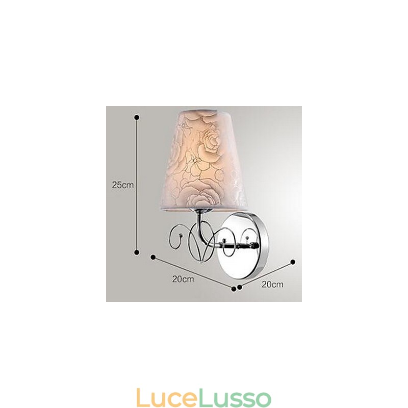 Applique da parete moderne e contemporanee con caratteristica elettroplaccata, luce da parete