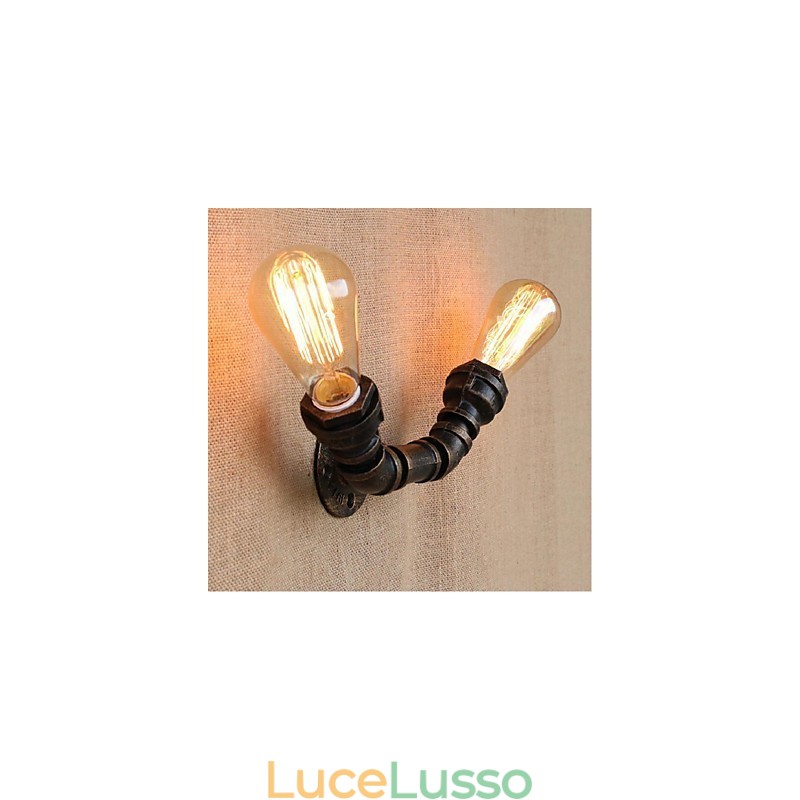 Lampada da parete decorativa piccola con tubo dell'acqua semplice Nostalgia