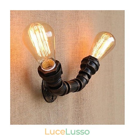 Lampada da parete decorativa piccola con tubo dell'acqua semplice Nostalgia Lampada da parete decorativa piccola con tubo dell'acqua semplice Nostalgia