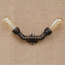 Lampada da parete decorativa piccola con tubo dell'acqua semplice Nostalgia