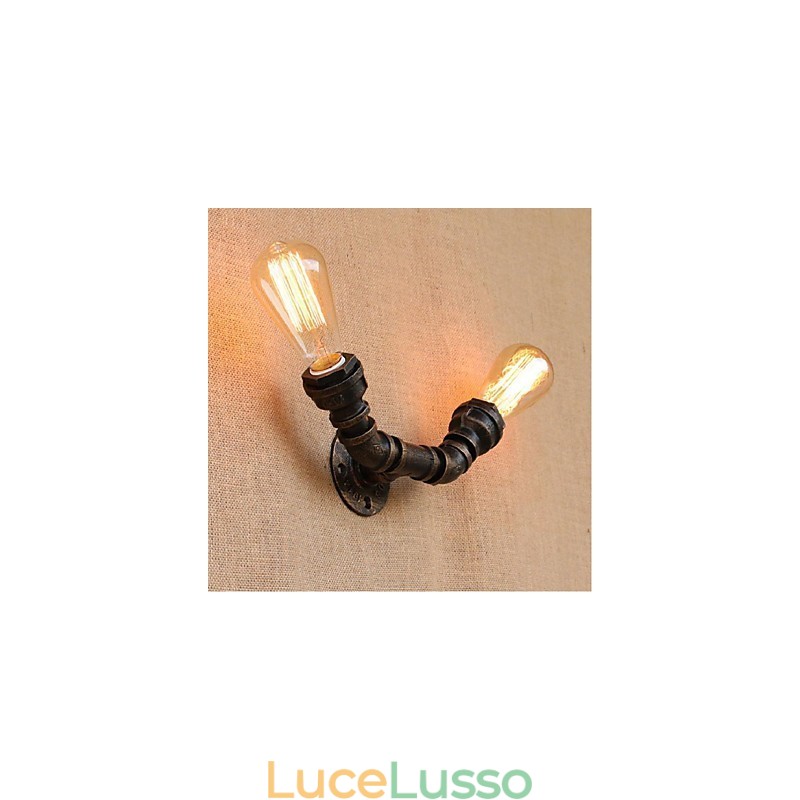 Lampada da parete decorativa piccola con tubo dell'acqua semplice Nostalgia
