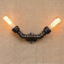 Lampada da parete decorativa piccola con tubo dell'acqua semplice Nostalgia