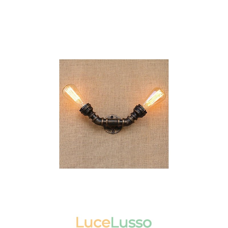 Lampada da parete decorativa piccola con tubo dell'acqua semplice Nostalgia