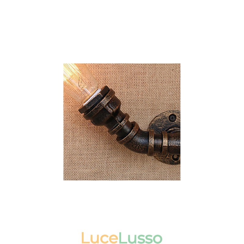 Lampada da parete decorativa piccola con tubo dell'acqua semplice Nostalgia