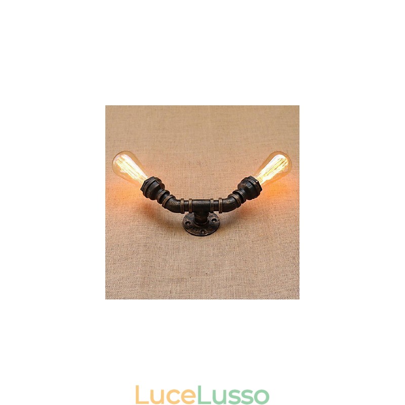 Lampada da parete decorativa piccola con tubo dell'acqua semplice Nostalgia