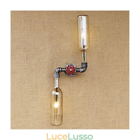 Applique da parete rustica in ottone per luce ambientale, applique da parete ambra Applique da parete rustica in ottone per luce ambientale, applique da parete ambra