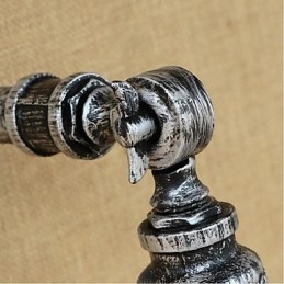 Lampada da parete in stile industriale con tubo dell'acqua nordico, luce da parete in argento