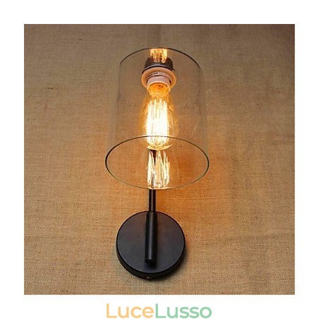 Finitura rustica in ossido nero per la luce ambientale del braccio oscillante Finitura rustica in ossido nero per la luce ambientale del braccio oscillante