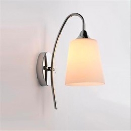 Lampada da parete moderna e minimalista in vetro per comodino e corridoio della camera d'albergo