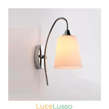 Lampada da parete moderna e minimalista in vetro per comodino e corridoio della camera d'albergo Lampada da parete moderna e minimalista in vetro per comodino e corridoio della camera d'albergo