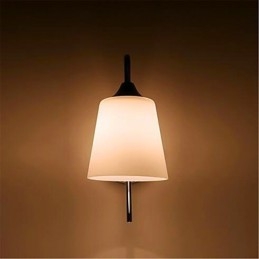 Lampada da parete moderna e minimalista in vetro per comodino e corridoio della camera d'albergo