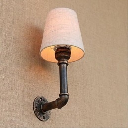 Applique da parete rustica in ottone per luce ambientale