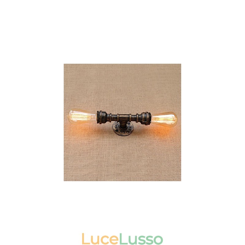 Lampada da parete decorativa piccola con tubo dell'acqua semplice Nostalgia