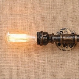 Lampada da parete decorativa piccola con tubo dell'acqua semplice Nostalgia