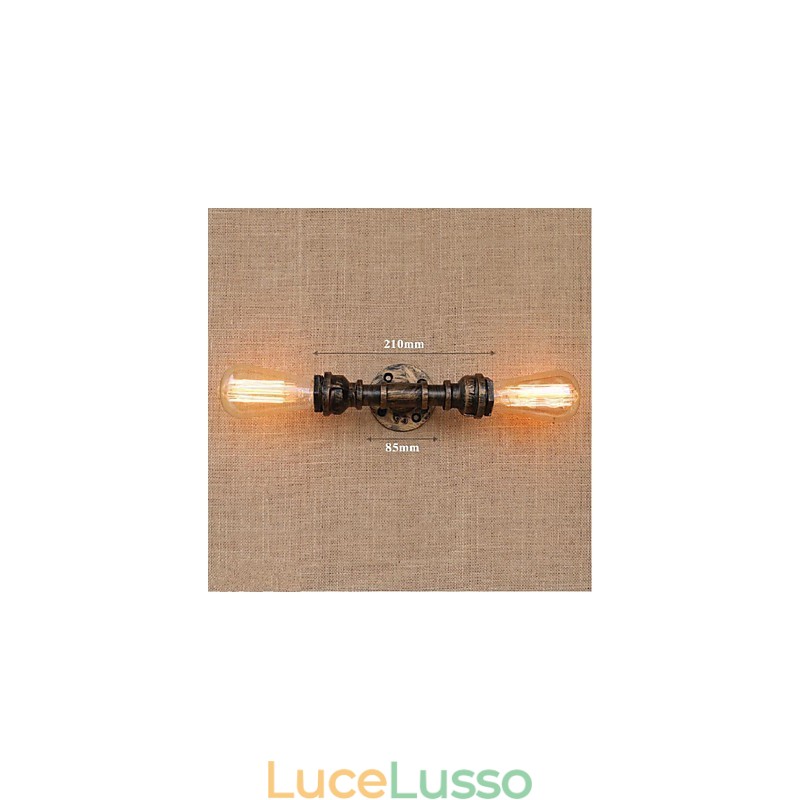 Lampada da parete decorativa piccola con tubo dell'acqua semplice Nostalgia