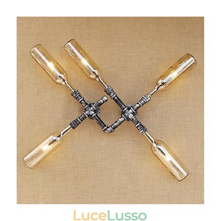 Pittura rustica Lodge Caratteristica per applique da parete con luce ambientale Applique da parete Pittura rustica Lodge Caratteristica per applique da parete con luce ambientale Applique da parete
