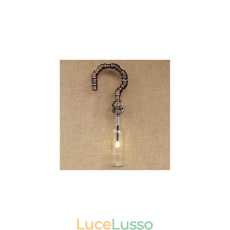 Lampada da parete retrò American Village Creative Industry Wind Designer Water Bottle Lampada da parete
