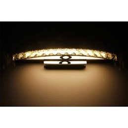 Illuminazione da bagno contemporanea in cristallo da parete