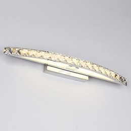 Illuminazione da bagno contemporanea in cristallo da parete