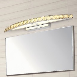Illuminazione da bagno contemporanea in cristallo da parete