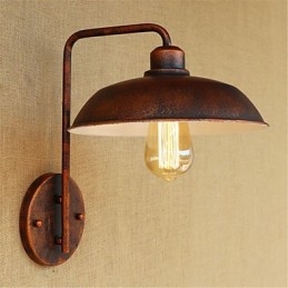 Lampada da comodino semplice in ferro per camera da letto moderna popolare retrò creativa