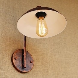 Lampada da comodino semplice in ferro per camera da letto moderna popolare retrò creativa