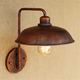 Lampada da comodino semplice in ferro per camera da letto moderna popolare retrò creativa