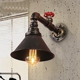 Applique da parete con tubi dell'acqua, stile retrò industriale, creativo, country, in metallo, per ristoranti, bar, tavoli da bar, applique da parete