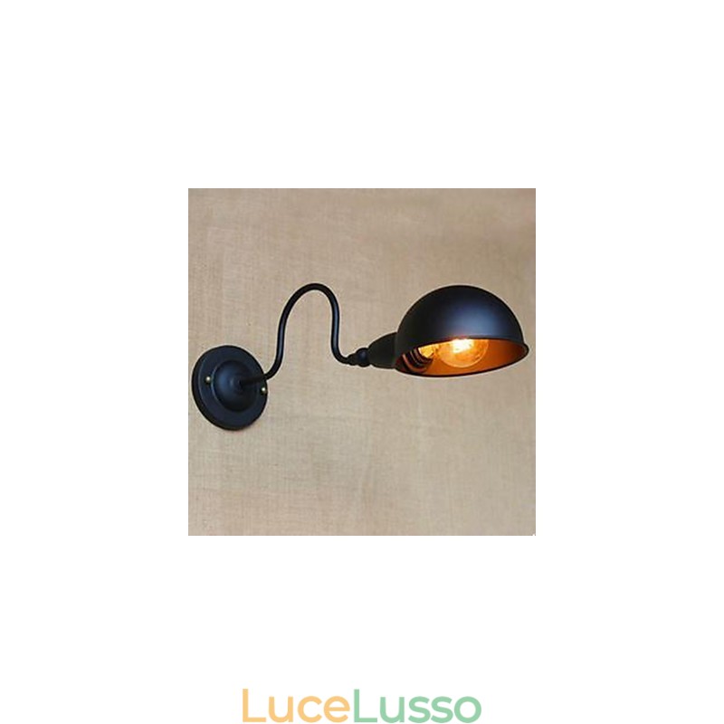 Comodino da camera da letto retrò nero di alta qualità con personalità che ruota attorno al corridoio decorativo della parete