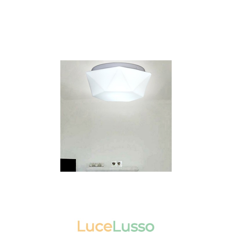 Cupola di vetro con diamante bianco creativo Assorbe la luce