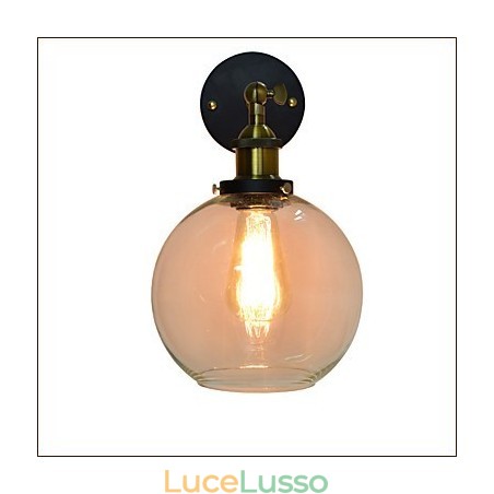 Lampada da parete in ferro nero semplice lampada da parete retrò lampada da parete decorativa a testa singola stile europeo Lampada da parete in ferro nero semplice lampada da parete retrò lampada da parete decorativa a testa singola stile europeo