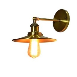 Rustic Lodge Tradizionale Classico Ottone Caratteristica per Applique da Parete Downlight Applique