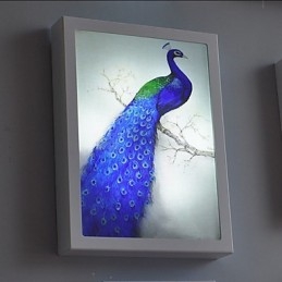 Pittura moderna contemporanea integrata, caratteristica moderna contemporanea per applique da parete con luce ambientale