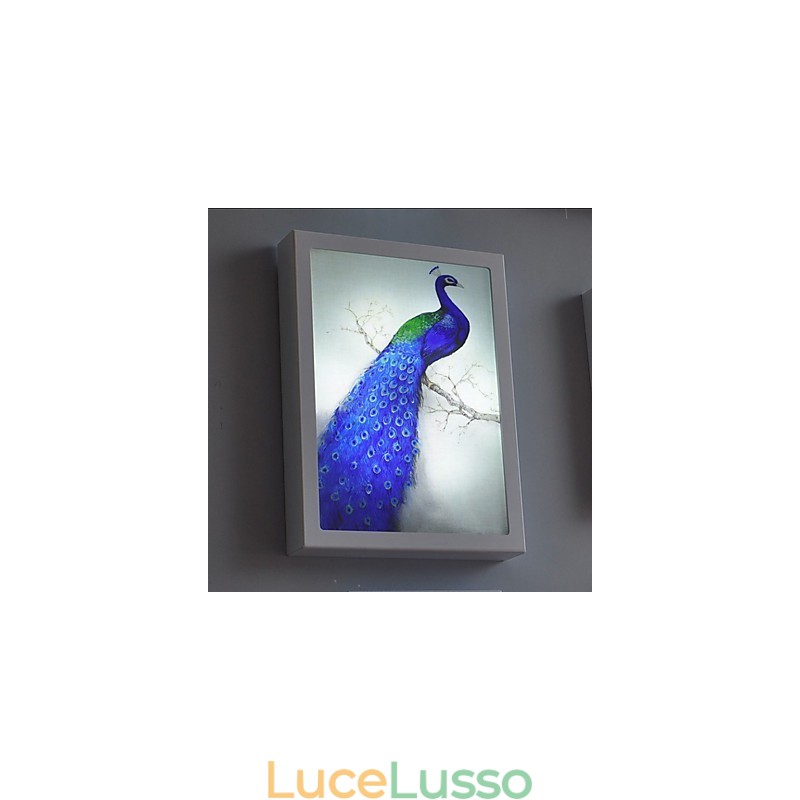 Pittura moderna contemporanea integrata, caratteristica moderna contemporanea per applique da parete con luce ambientale