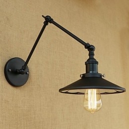 Dipinto rustico retrò in stile rustico per lampada da parete con braccio oscillante in stile mini