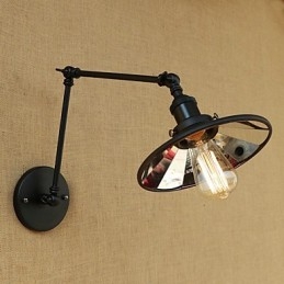 Dipinto rustico retrò in stile rustico per lampada da parete con braccio oscillante in stile mini