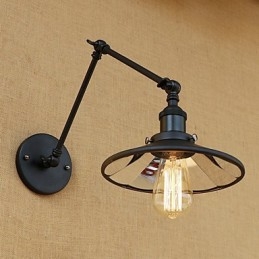 Dipinto rustico retrò in stile rustico per lampada da parete con braccio oscillante in stile mini
