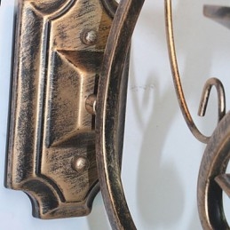 Mini lampada da parete retrò per corridoio, lampada da parete a forma di candela in metallo